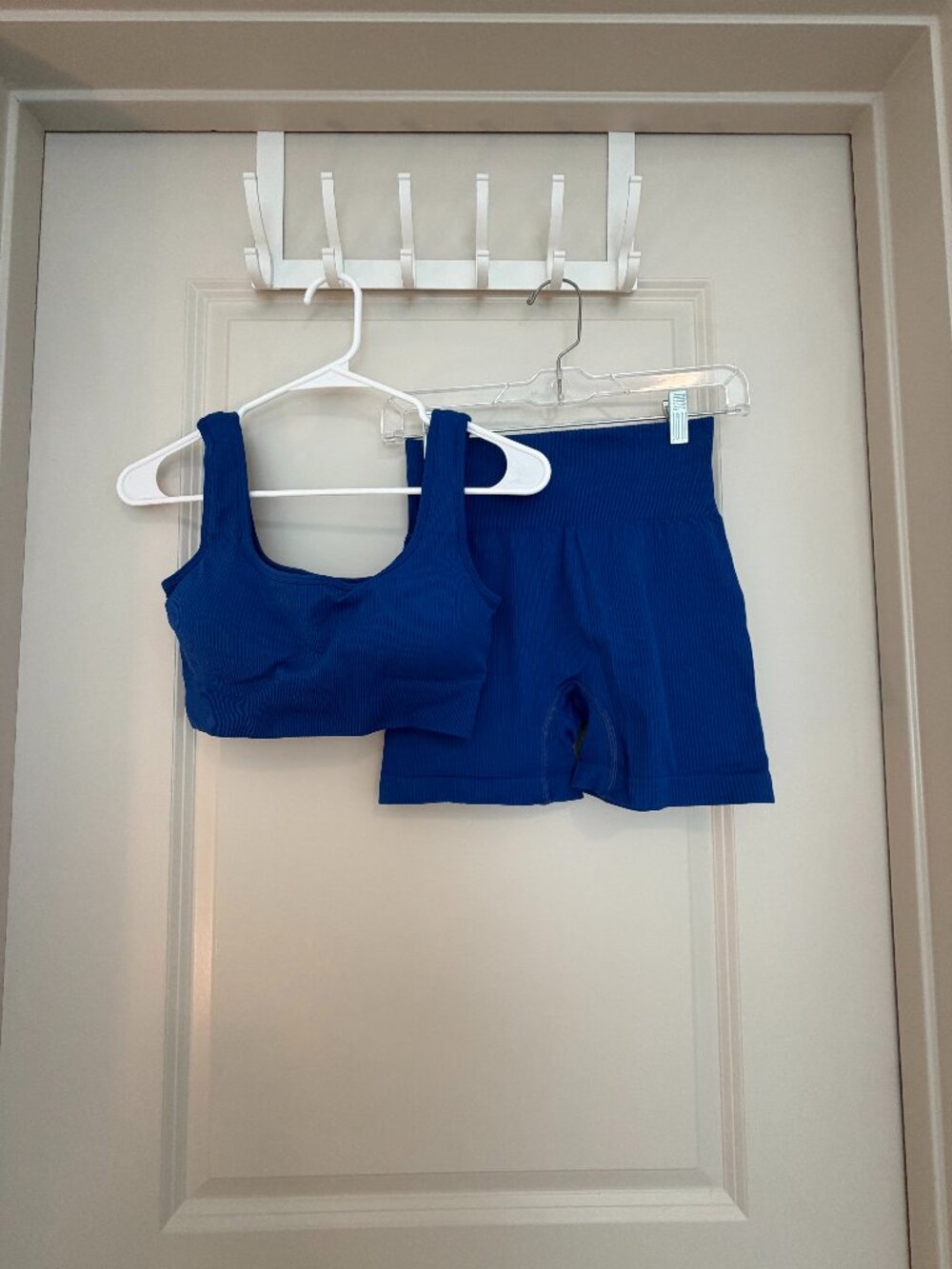 Blue Biker Short Set, S